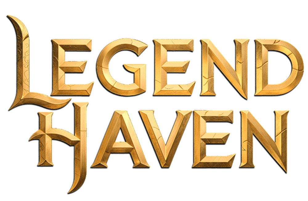 The words "LEGEND HAVEN" in gold, textured, fantasy-style letters.