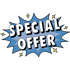 "SPECIAL OFFER" in white text on a blue starburst with yellow sparkles.