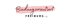 Dunkelroter Schriftzug Bindungsorientiert in Schreibschrift auf einem rosa Pinselstrich vor schwarzem Hintergrund.