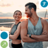 Active couple sharing a healthy lifestyle moment outdoors