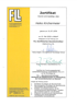 Zertifikat für Heiko Kirchermeier als FLL-Zertifizierter Baumkontrolleur mit Prüfungsdetails und FLL-Logo.