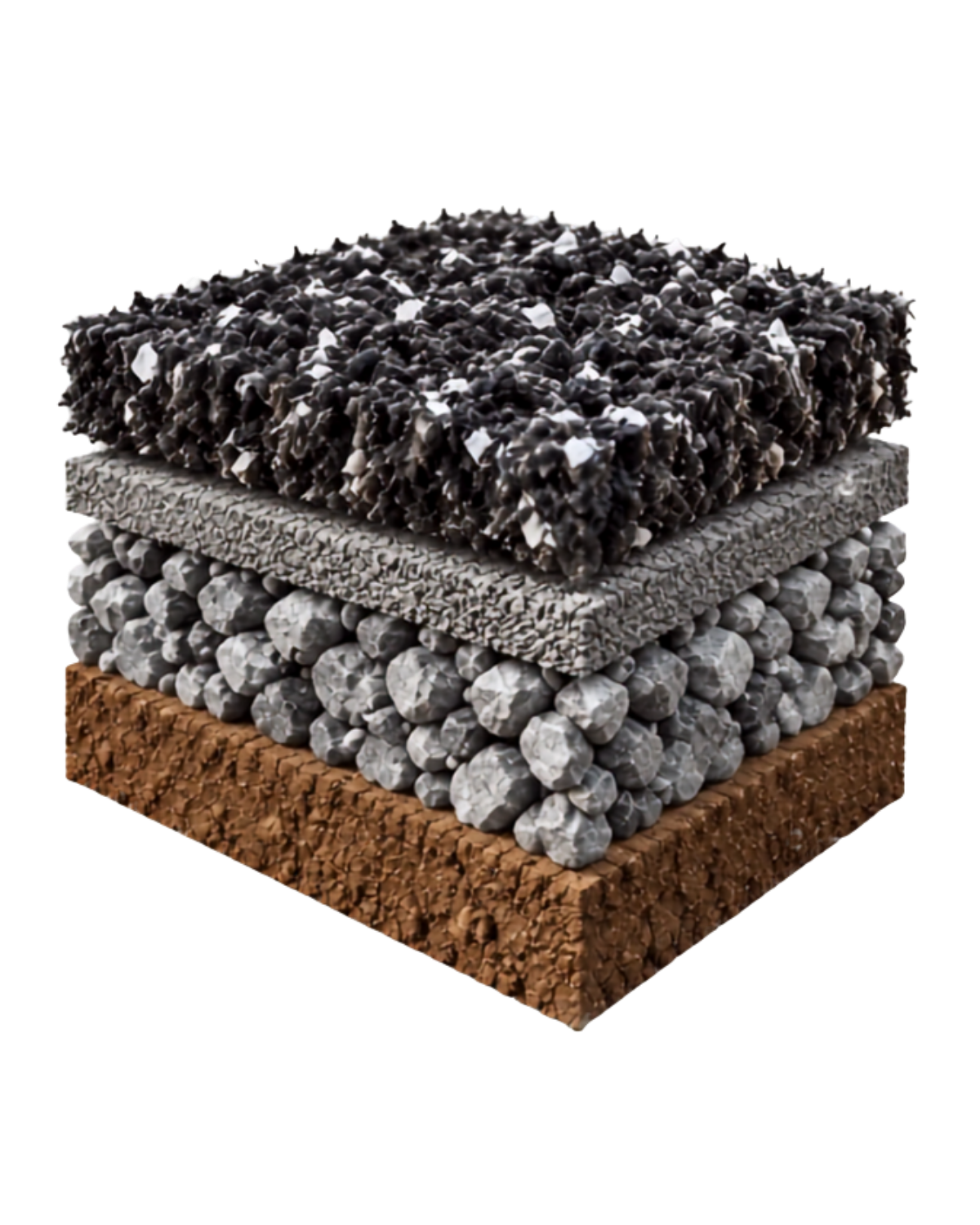 Optimal layered base construction: ground, separation layer and ELITEX Fiber top layer