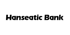 Schwarzer Text "Hanseatic Bank" auf dunkelgrünem Hintergrund.
