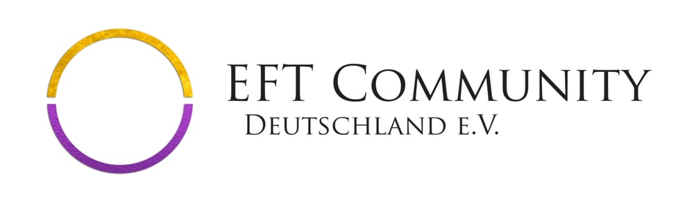 Logo der EFT Community Deutschland e.V. mit einem goldenen und violetten Kreis.