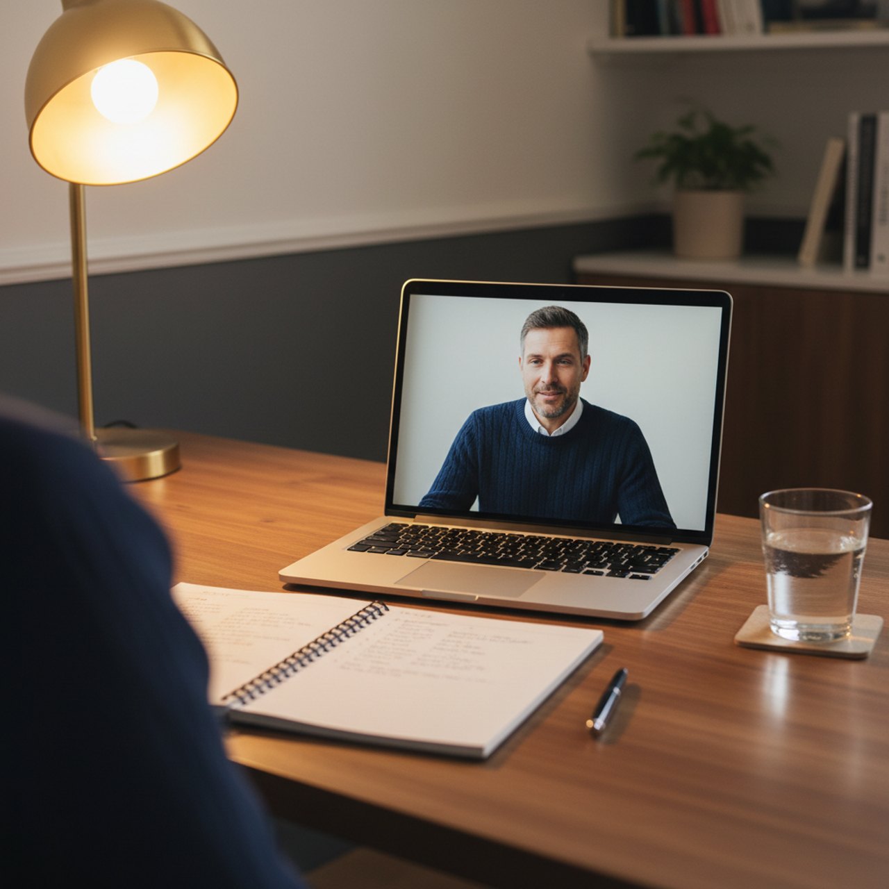 Discutie online la birou