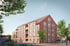 Mehrfamilienhaus GEORGE mit Klinkerfassade und Satteldach, Visualisierung