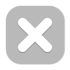 Weißes X-Symbol auf einem dunkelgrauen, abgerundeten Quadrat vor schwarzem Hintergrund.