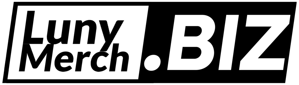 Logo von LunyBrands, wobei "Luny" weiß und "Brands" hellblau auf dunkelgrünem Hintergrund geschrieben ist.