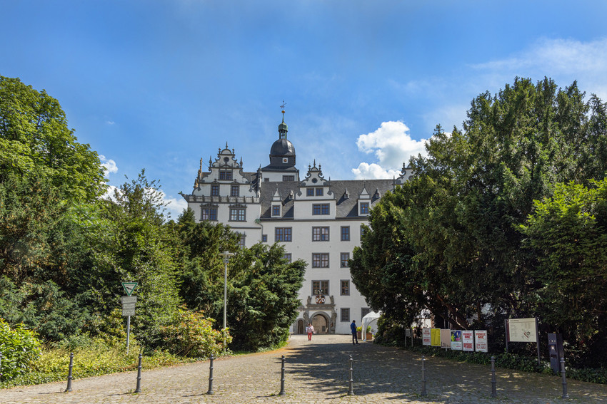 Blick auf das Schloss Wolfsburg