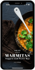 Marmitas App Startbildschirm