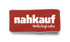 Nahkauf-Logo auf rotem Rechteck mit weißem Text "nahkauf" und "Nichts liegt näher" darunter.