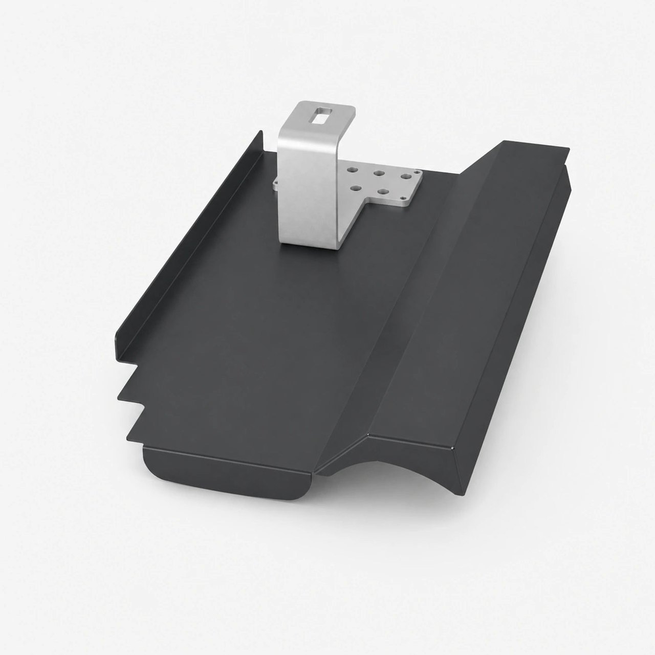 PV-Blechziegel aus Aluminium in Anthrazit mit Dachhaken von blechziegel.de