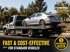 Towing Eastvale flatbed towing service transporting a standard sedan safely for affordable vehicle recovery and roadside assistance