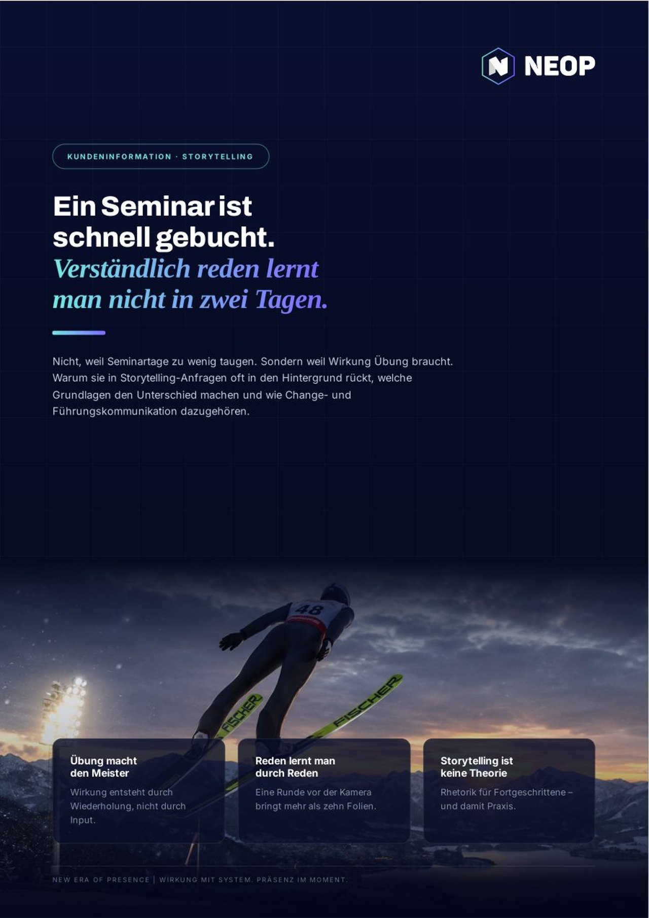 Ein Seminar ist schnell gebucht.