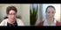 Zwei Frauen auf einem Videocall, links mit Brille und kurzer brauner Haare, rechts lächelnd mit dunklen Haaren.
