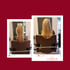 Zwei Instagram-Posts zeigen eine blonde Frau von hinten im Friseurstuhl, einmal mit kürzerem und einmal mit längerem Haar, corfehair Logo.