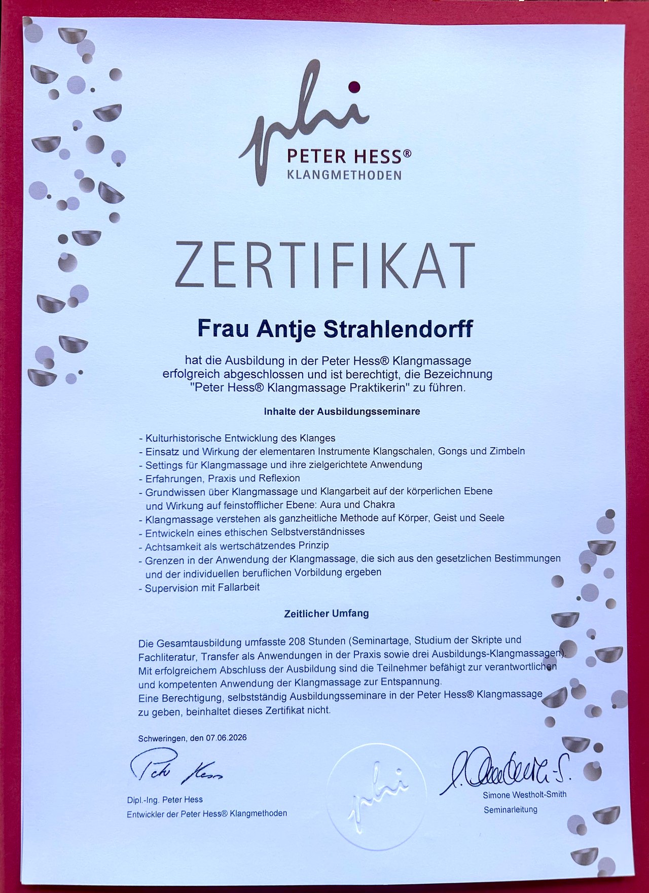 Eingangsbereich der Klang-Oase