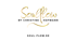 Soulflow by Christine Hofmann Logo in Gold auf grünem Hintergrund, mit der Webseite SOUL-FLOW.DE.