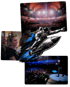 Collage aus drei Eventfotos und einer Illustration eines Astronauten auf einer Rakete.