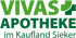 VIVAS APOTHEKE im Kaufland Sieker Logo mit grünem Kreuz.