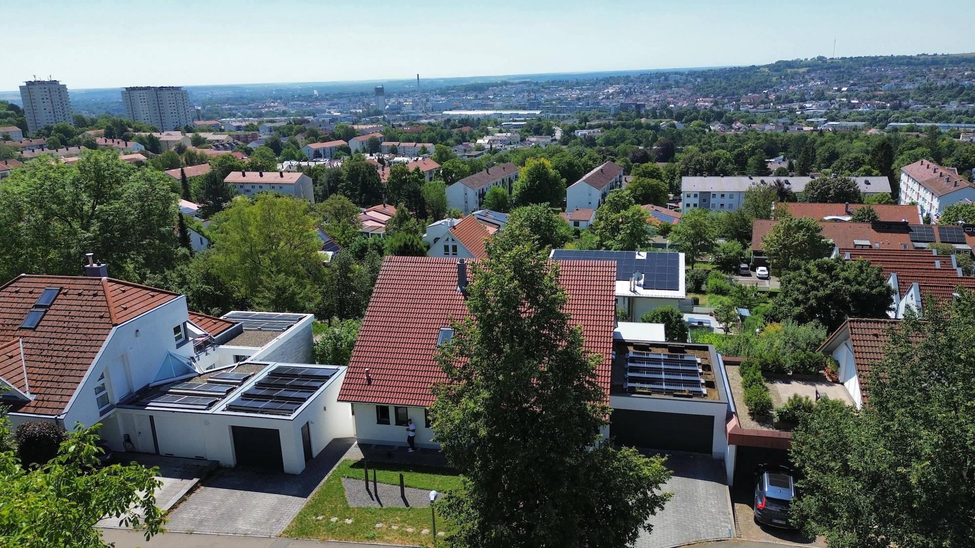 Solaranlage auf Einfamilienhaus