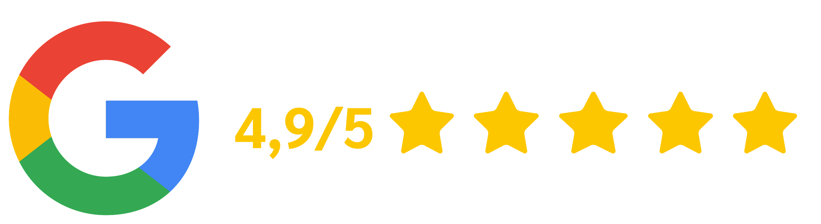 Google 5 Star Review Badge