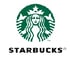 Grünes Starbucks-Logo mit weißer Sirene und „STARBUCKS®“ in Schwarz darunter.