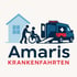 Mitarbeiter vo Amaris Krankenfahrten schiebt einen Kunden  älteren Mann im Rollstuhl zum KFH Nierenzentrum zur Dialyse in Hanau