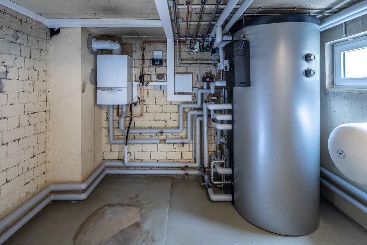 Gas-Wärmepumpe Hybridanlage in einem Einfamilienwohnhaus 