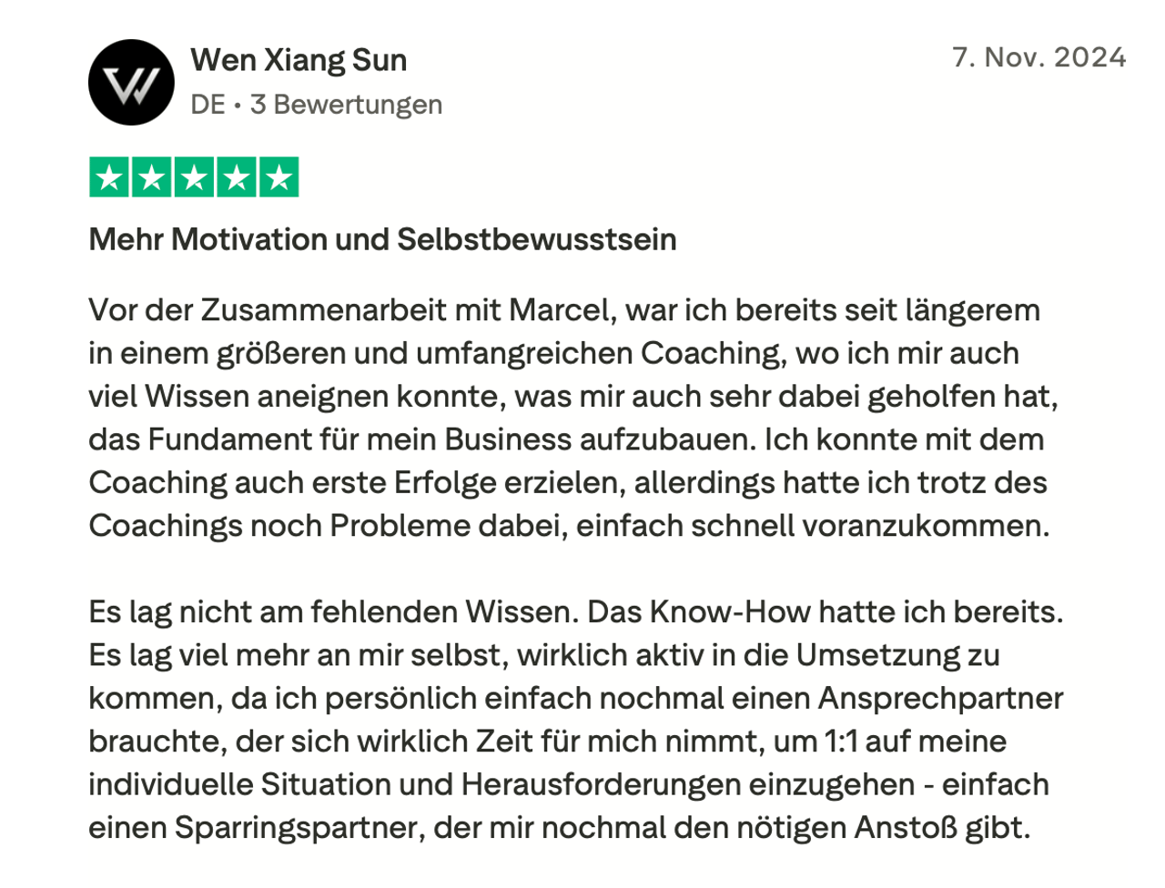 Kundenbewertung