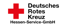 Logo des Deutschen Roten Kreuzes Hessen-Service-GmbH mit rotem Kreuz und schwarzem Text.