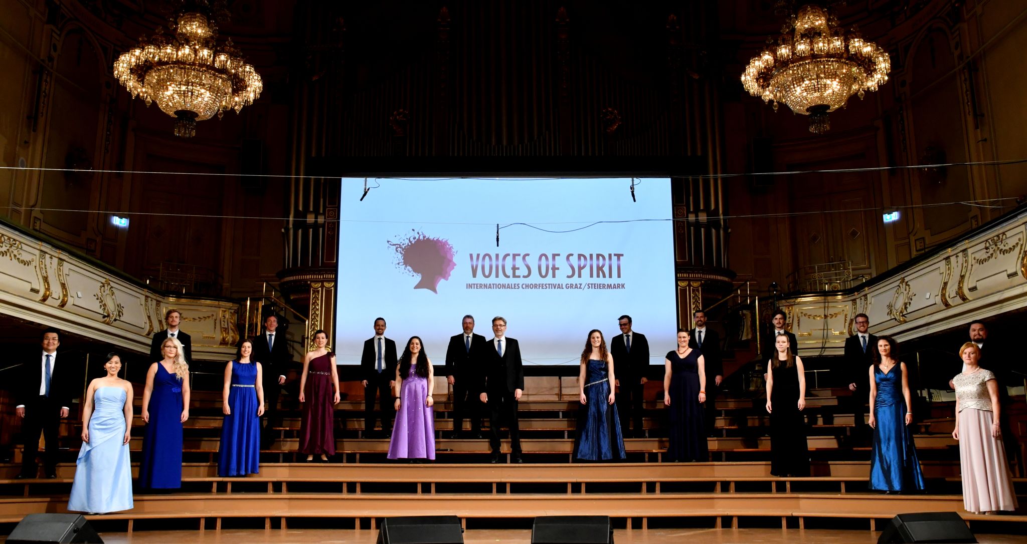 Choral performance in the Hello World concert programme, Voices of Spirit 2021, Graz
