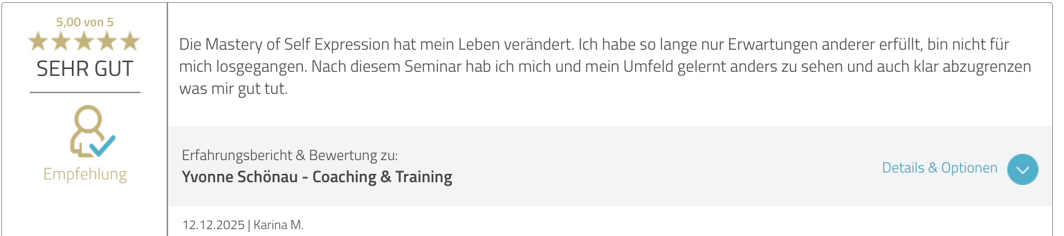 Bewertung Karina M.