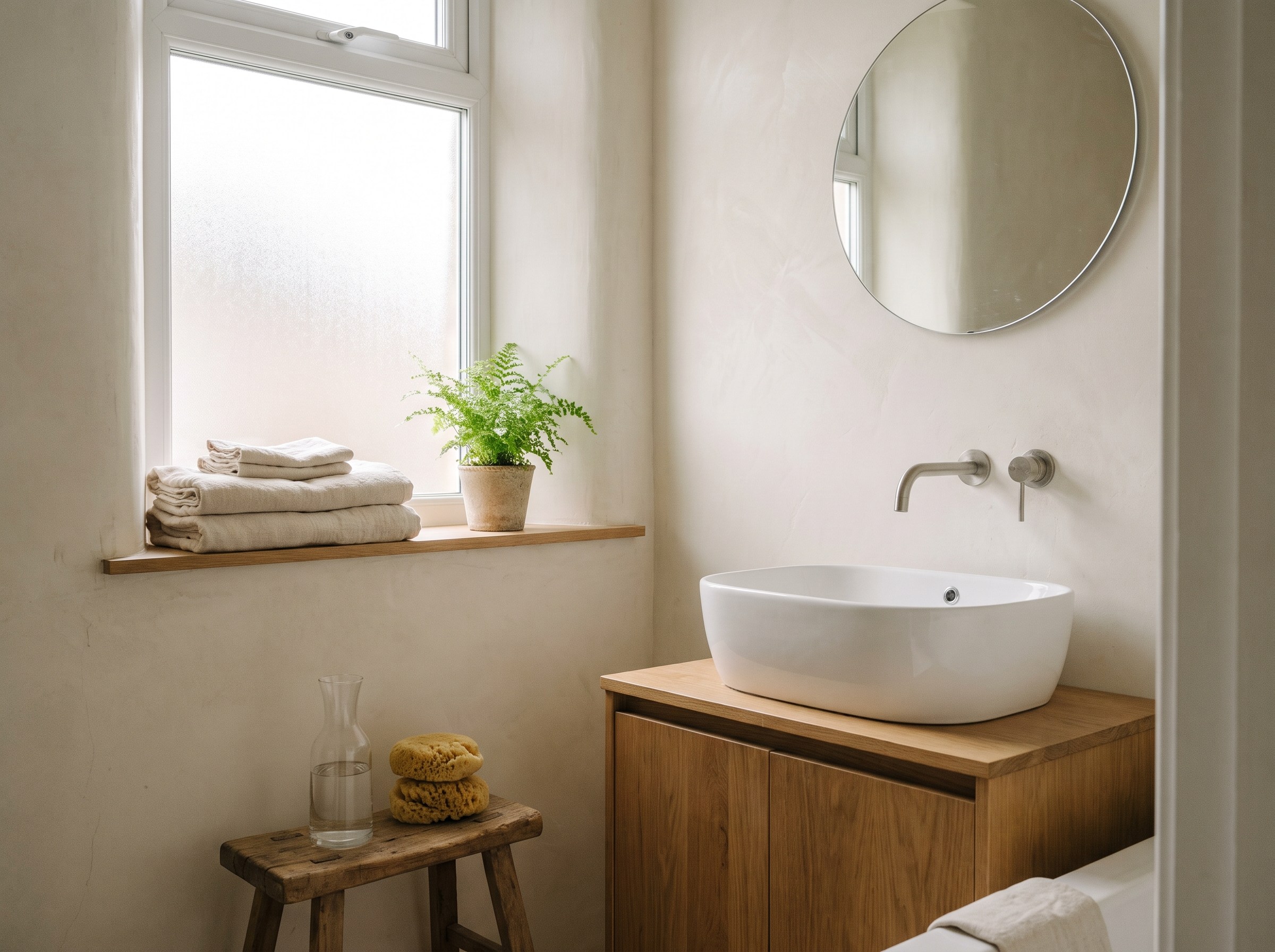 Modernes fugenloses Badezimmer in Sankt Augustin