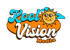 Kool Vision Media logo with a smiling sun wearing sunglasses and two blue clouds.