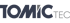 Logo mit den Wörtern „TOMIC“ in dunkelgrauen, fetten Buchstaben und „TEC“ in hellgrauen, dünneren Buchstaben.