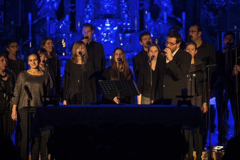 Greg is back closing the opening concert Sound of Miracles, Voices of Spirit 2014, Graz