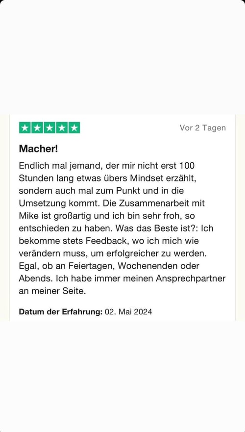 Trustpilot-Bewertung