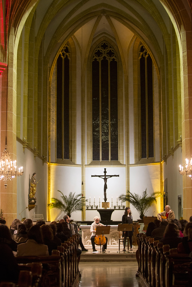 Aron Saltiel and his ensemble with Sephardic songs at Songs from the Holy Land II, Voices of Spirit 2015, Graz
