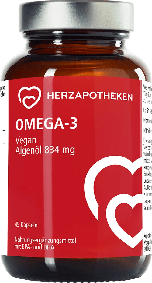 Omega-3 vegan Algenöl 834 mg
