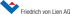 Logo mit blauem "V" und rotem Dreieck, daneben der Text "Friedrich von Lien AG".