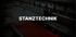 Person bedient eine Stanzmaschine, mit dem Text "STANZTECHNIK" in der Mitte.