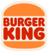 Burger King Logo mit orangefarbenem Text "BURGER KING" zwischen zwei orangefarbenen Brötchenhälften.