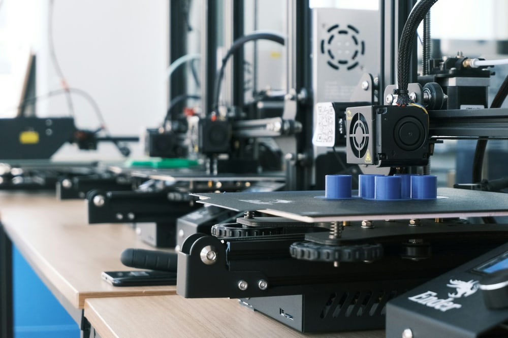 Reihe von 3D-Druckern