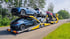 Autotransporter der Firma Hess Fahrzeuglogistik aus Bad Hersfeld mit 8 Fahrzeugen beladen. Alle unterschiedliche Farben.