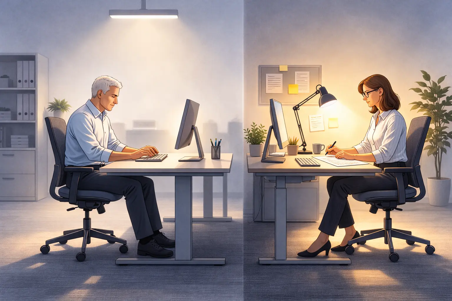 Teilflächenbezogene Beleuchtung