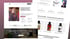 Zwei Webseiten-Designs: links eine Frau, die an Lavendel riecht, und rechts eine Produktübersicht mit Parfümflaschen.