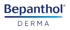 Blaues Bepanthol Derma Logo mit einem horizontalen blauen Farbverlauf.