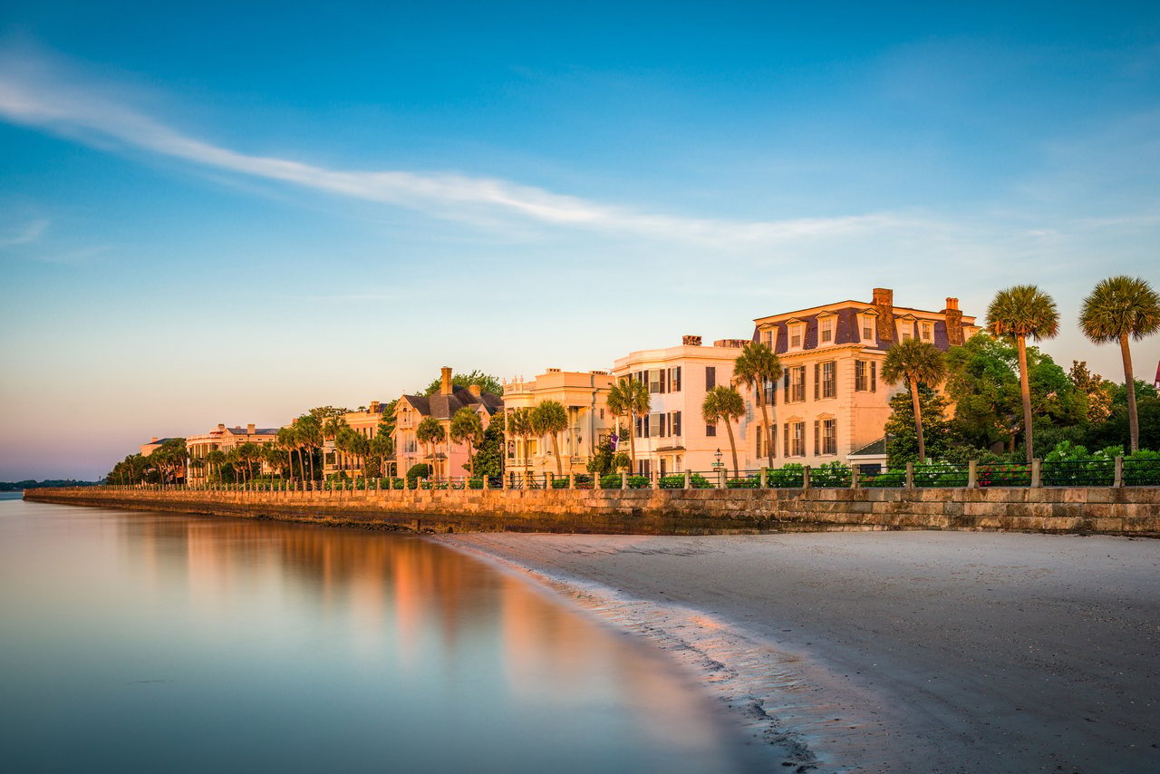 Charleston street scene — The Battery