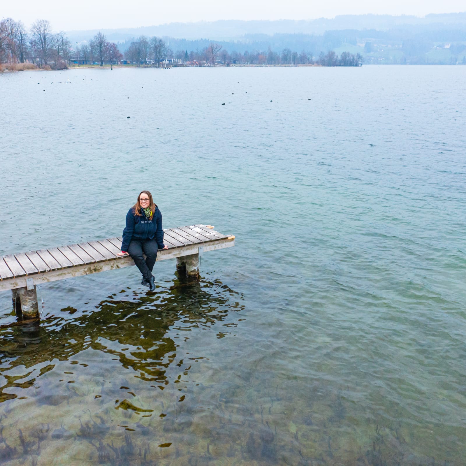 Am Steg bei Sempach im Nebel